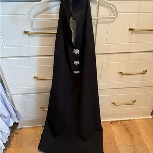 Tuckernuck Black Backless Dress with Embellishments